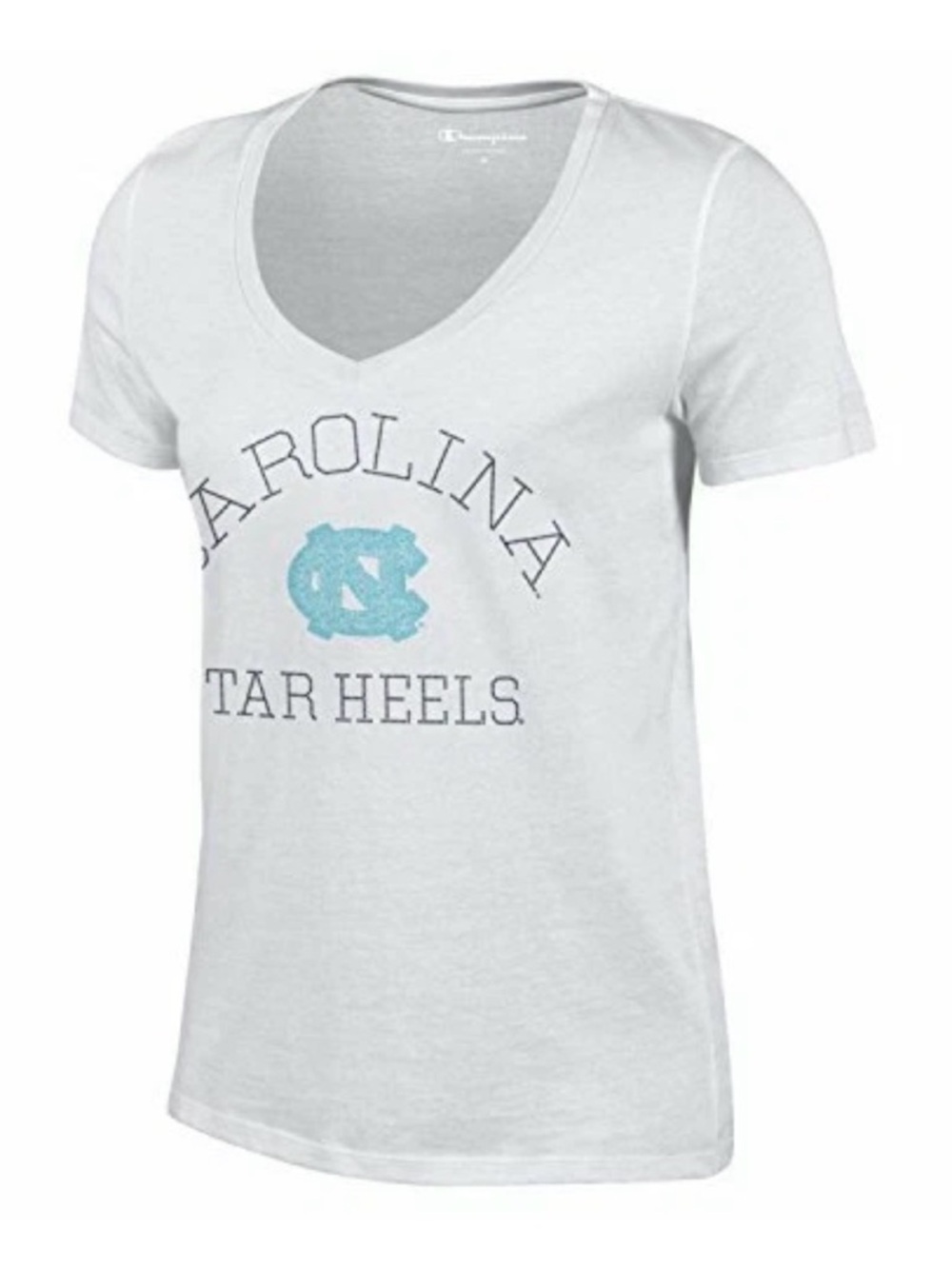 NWT [Champion] North Carolina Tarheels NCAA Short-Sleeve V-Neck Shirt Women’s L - Picture 1 of 9